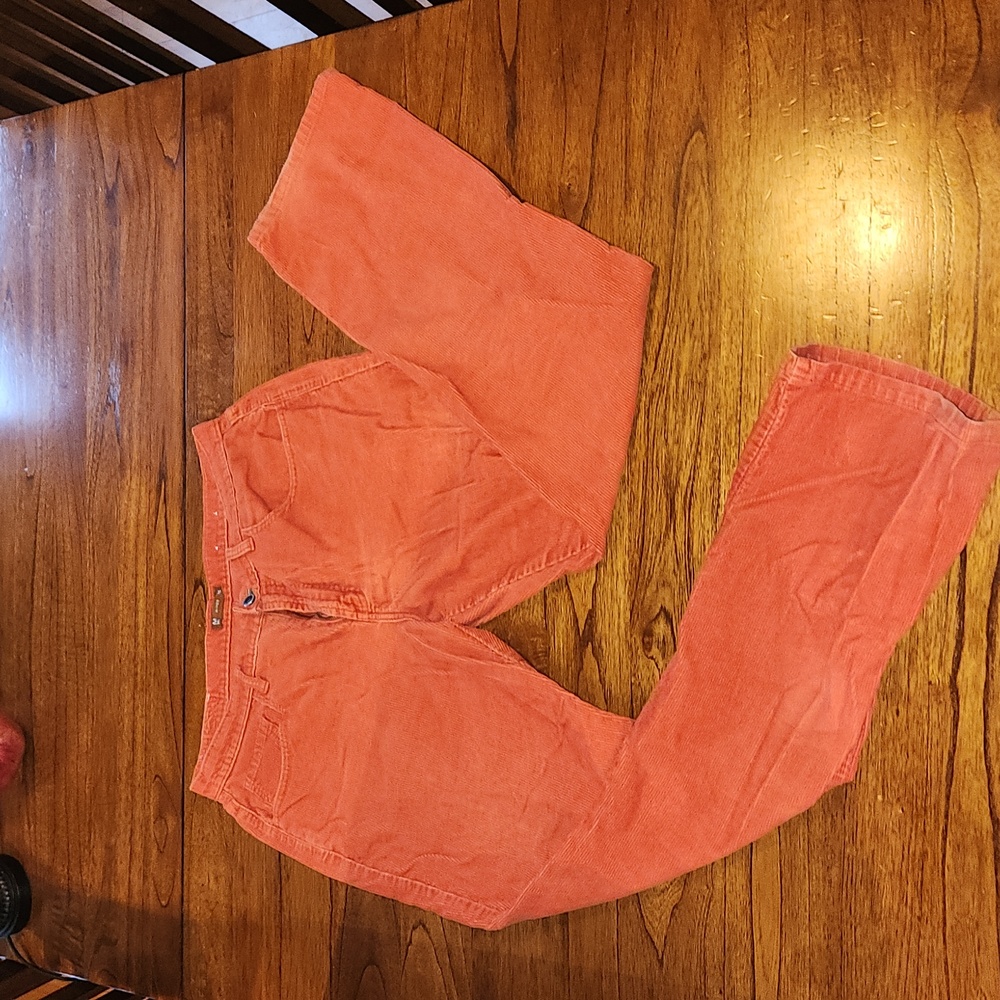 Orange corduroys. Michael Kors. 33